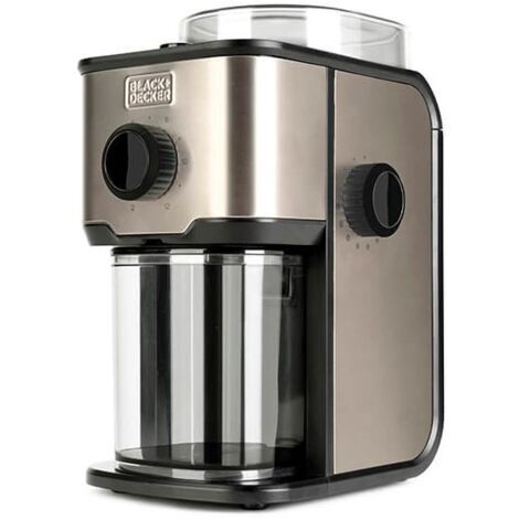 Black+decker BXCG151E Macinacaffe' Elettrico 150W Serbatoio 200g 14 Livelli di Macinatura 12 Tazze colore Inox (1/5)