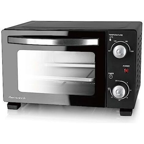 Melchioni Forno Devil 11 Litri Termostato Regolabile Fino a 230 Gradi con Timer Nero