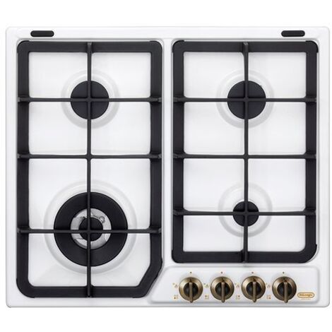 De Longhi BF46PRO Piano cottura a gas 4 fuochi cm. 58 bianco