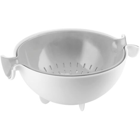 Guzzini 29250033 Set Scolatutto Con Contenitore SpinandDrain Grigio