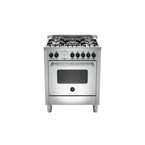 La Germania AMN765GXT Cucina Gas 5 Fornelli con Forno Acciaio inossidabile