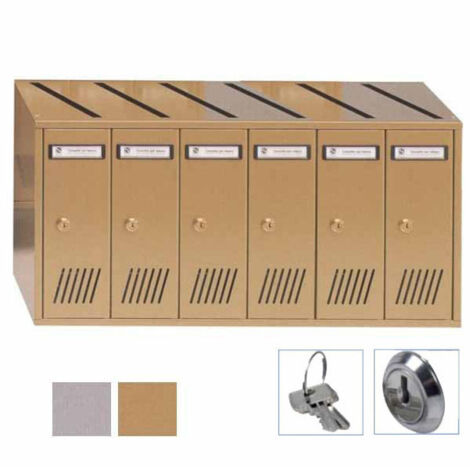 Casellario Vert 6P Acc Silver        31-706 Silmec