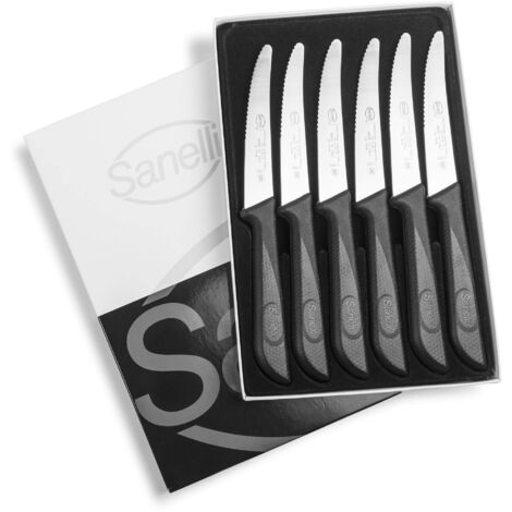 Sanelli Coltello Tavola 6 Pezzi 11cm Skin (1/5)