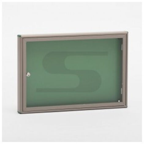 Silmec SB112 Bacheca Portavvisi Formato A3 55x37 cm Alluminio Fondo Magnetico Serratura Sicurezza 8 Magneti colore Bronzo Oro (1/3)