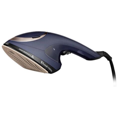 Russell Hobbs 28370-56 Steam Genie Ferro da Stiro Verticale 2in1 Spazzola Vapore 1700 W 0,15 L Piastra Ceramica colore Blu Oro (1/10)