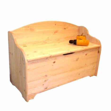 Cassapanca in Legno con Schienale, Dimensioni 100x41x67 cm, Modello XTRA 12619