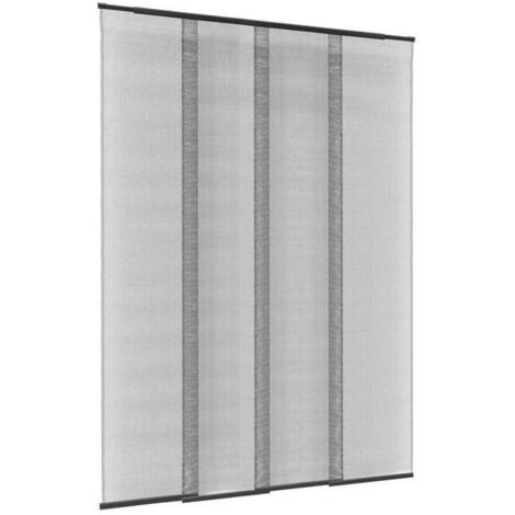 ZANZARIERA PANNELLI TELESCOPICA 130x240 NERA MEDAL
