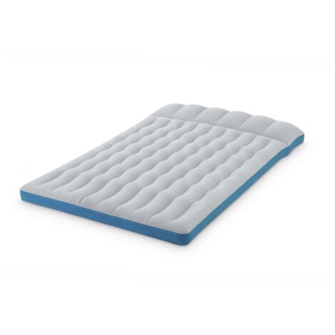 Intex 67999 Materasso Gonfiabile Camping Laminato Matrimoniale 193x127x24 cm Portata 272 Kg colore Blu Grigio (1/5)