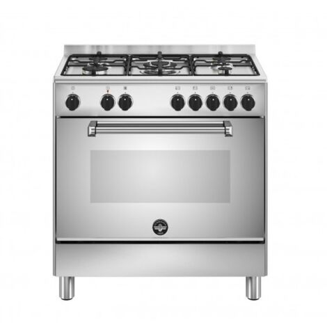 La Germania AMN855EXV Cucina Americana a Gas 5 Fuochi Forno Elettrico 75 Litri Classe Energetica A Inox