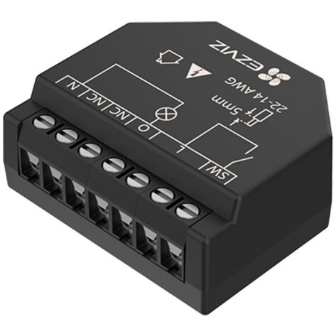EZVIZ T36WM Interruttore Intelligente Wireless 2 Canali Monitoraggio Energetico Nero