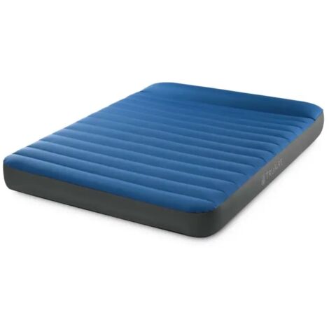 Intex 64013 Dura-Beam Materasso Gonfiabile Camping Matrimoniale Fiber-Tech TPU 152x203x22 cm 272 Kg Pompa QuickFill USB150 colore Blu (1/4)