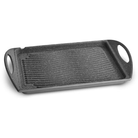 Lagostina Piastra Antiaderente 34x26cm Effetto Marmo (1/4)