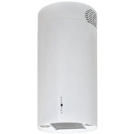 Silverline 4170.4.733.02 Cappa Verniciata ad Isola Aspirante Controllo touch Classe energetica A 5 Velocita' Portata 662m3-h 40cm Bianco
