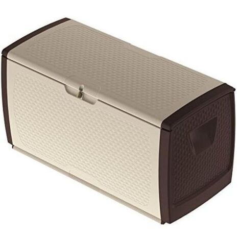Contenitore mettitutto 200lt-300lt per esterno e interno – Dimensioni 122x56x63H – Colore cacao – Resistente agli agenti atmosferici – Bama (1/7)