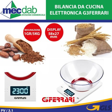 G3 Ferrari G20071 bilancia da cucina elettronica Rosso Bianco (1/5)