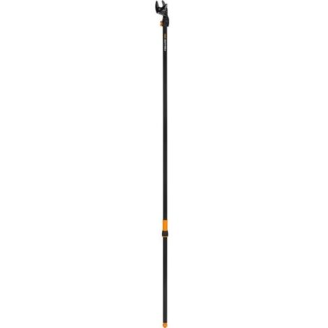 Fiskars 115390 Tagliarami Universal Garden Cutter Long con Asta 232cm e Testa Taglio Inclinabile 230 Gradi