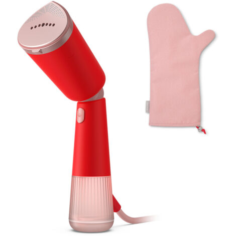 Philips, Ferro da Stiro Verticale Portatile 5000 STH5020-40, 1400W, Rosso (1/4)