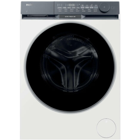 Haier HW90-B14387TU X Serie 9 Lavatrice Frontale 9 Kg 1400 rpm Classe A Inverter Direct Motion Vapore Wi-Fi (85x59.5x50.2 cm) colore Bianco (1/4)