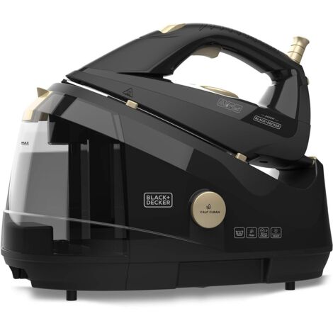 Black+decker bxss2400e - impianto a vapore da 2400 w, pressione 7 bar, vapore continuo 130 g/min, serbatoio da 2 litri, riscaldamento a 2 velocità, sistema infinity