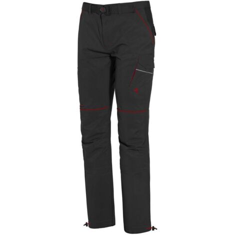 Issaline 9032B Boom Light Pantaloni da Lavoro Softshell 4-Way Stretch Tasche Multiple Porta Ginocchiere Inserti Riflettenti colore Antracite (1/2)
