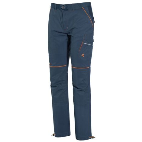 Issaline 9032B Boom Light Pantalone Lavoro Estivo Softshell Stretch 92% Poliestere 8% Spandex Trattamento 3M SCOTCHGARD colore Blu Avio (1/2)