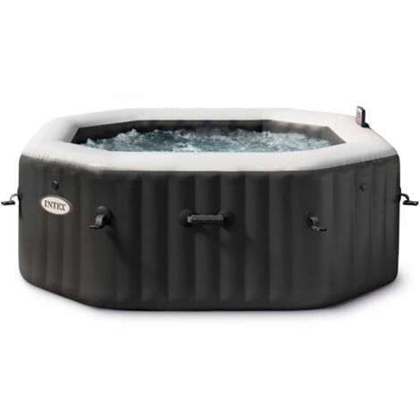 Intex pure spa bubble e jet massage deluxe ottagonale 201x71 cm 4 posti con pompa riscaldatore sistema purificazione acqua clorinatore