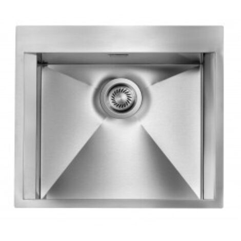 Lavello FOCUS MIX 3" 1 vasca ACCIAIO INOX INCASSO SLIM 57X50 prof. 19
