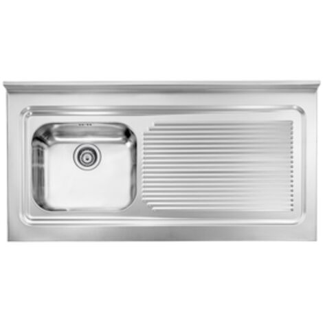 CM 031136SCSSX Serie IX Rossana Appoggio Lavello Acciaio inossidabile da incasso Gocciolatoio a Destra 1 Vasca 120X60cm