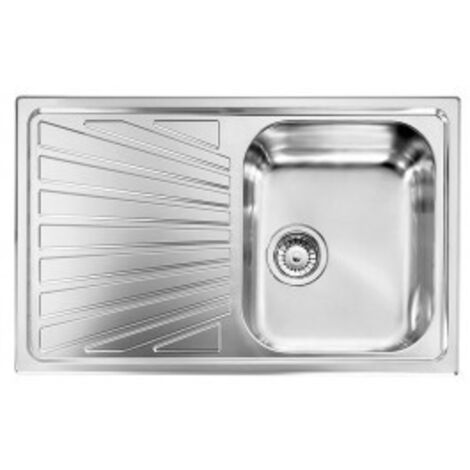 Lavello COMETA 79X50 1 vasca sinistra+ gocciolatoio ACCIAIO INOX