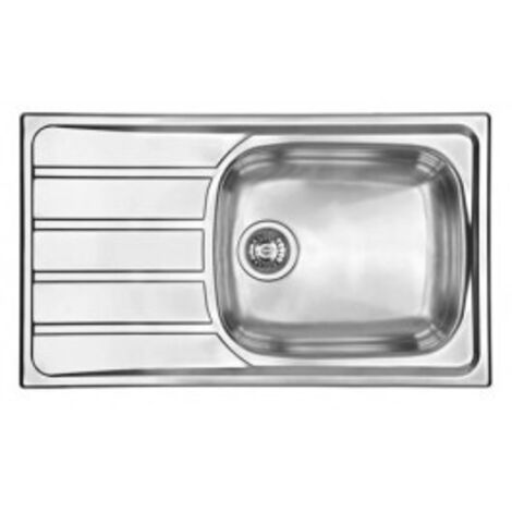 Lavello UNIVERSAL 86X50 1 vasca destra 45X40 + gocciolatoio ACCIAIO INOX finitura Satinato