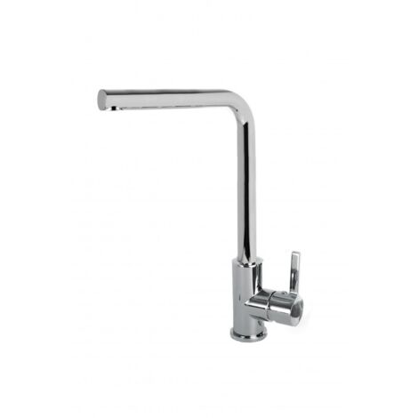 Elleci MIKS01CR Miscelatore Cucina Rubinetto Mono Splitcomando Lavello con Canna Alta colore Cromo