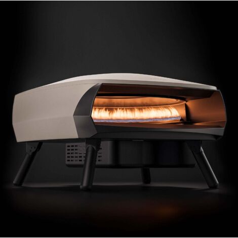 forno pizza a gas witt "etna fermo" bianco con pietra refrattaria centrale ferma, 66,3x76x43,6 cm