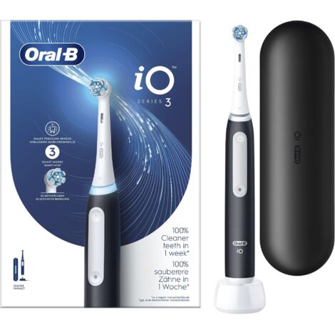 Braun Oral-B Spazzolino Elettrico Ricaricabile iO 3 Nero 1 Testina 1 Custodia da Viaggio (1/5)
