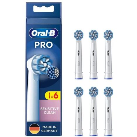 Braun Oral-B Testine di Ricambio Pro Sensitive Clean 6 Pezzi (1/2)
