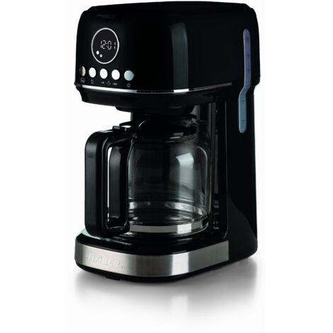 Ariete 1396 Macchina da Caffe' con Filtro Moderna Caffe' Americano Base Riscaldante Display LCD Nero