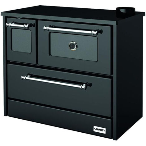 Blinky Cucina a Legna con Forno Giusy Porta Vetro Antracite (1/3)