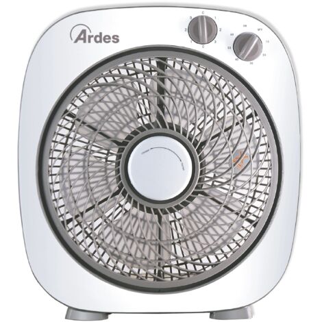 Ardes Floor 26 Ventilatore con 3 Velocita' di Rotazione e Timer Design Rotante in Bianco e Grigio per Comfort Ottimale (1/5)