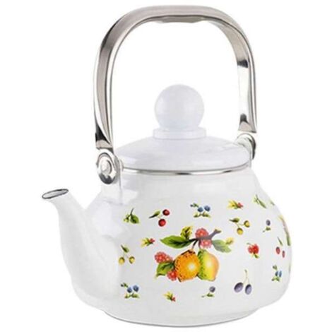 Bollitore in Acciaio Smaltato 1L con Manico Inox - Fantasie assortite (1/2)