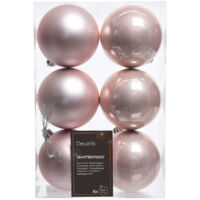 kaemingk KAEMINGK - Box sfere in plastica rosa 8cm Cod. 022114