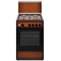 Ducati SD554BG Cucina a Gas libera installazione 4 Fuochi con Forno a Gas 49 Litri 50x50 cm Marrone