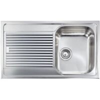 CM 011253DCSSP Lavello IX Zenith Plus 3'' 86X50 1 Vasca a destra