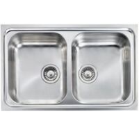 CM 011202XCSSP Lavello IX Filoslim 3'' 79X50 2 Vasche