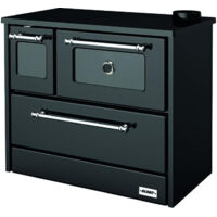 Blinky Cucina a Legna con Forno Giusy Porta Vetro Antracite