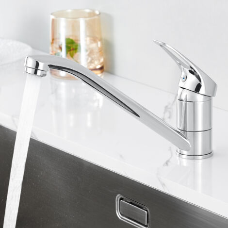 CECIPA MAX Küchenarmatur 360° Drehbar Hochdruck Wasserhahn Chrom Mischbatterie, Einhebelhahn, Spülenmischer für kaltes und heißes Wasser