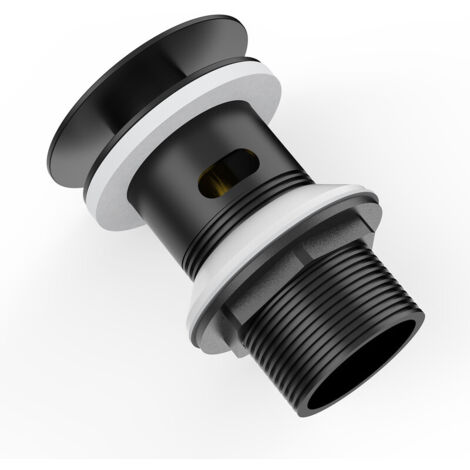 Auralum Universal Ablaufgarnitur 1 1/4" x 32 mm für Waschbecken Waschtisch Abflussgarnitur mit Überlauf, Geruchsverschluss inkl. Gummimanschette + Einbauanleitung