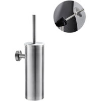 Auralum WC Bürste mit Halter Edelstahl Toilettenbürste Set Langer Stiel klobürste und schnell trocknendem Haltersatz fürs Bad oder Gäste-WC