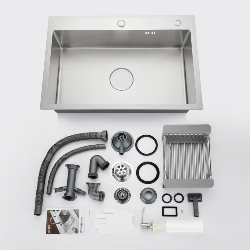 Lavello Cucina Inox 68x45 STANEW Lavello Cucina In Acciaio Inox 55x45cm - Con Dispenser Sapone E Accessori Complet Lavello Cucina Ceramica 70x45 - Foto 10