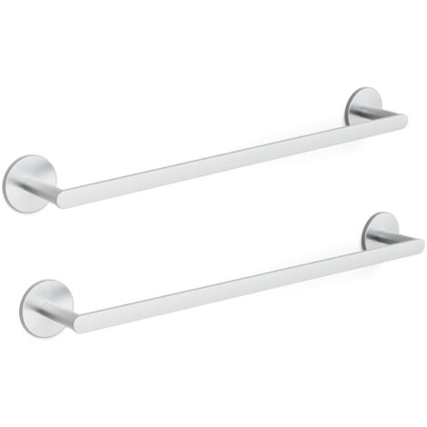 2PCS Portasciugamani multifunzionale in acciaio inossidabile spazzolato, portasciugamani unipolare adatto per il bagno (1/5)