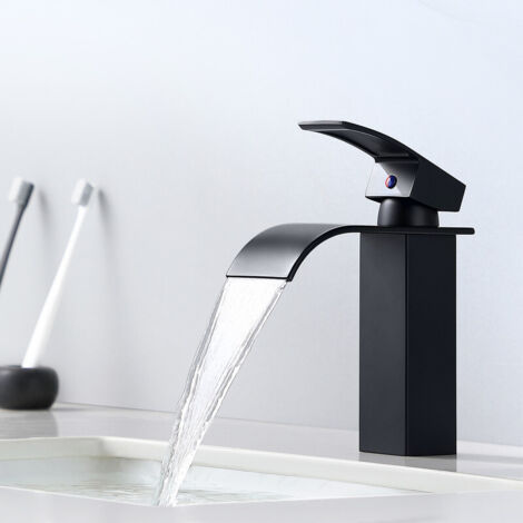 Rubinetto bagno a Cascata,Miscelatore a Cascata Rubinetto Lavabo Bagno Miscelatore Monocomando da Lavandino Bagno