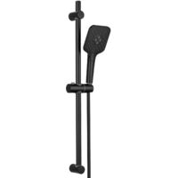 Set di barre doccia 60cm Set doccia con 3 modalità di getto Doccia a mano per miscelatore vasca o miscelatore doccia, nero